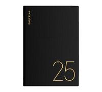 Planificateur hebdomadaire 2025 - Livre de rendez-vous 2025 - Agenda mensuel 2025 - Carnet journalier A5 en cuir PU 2025 - Planificateur annuel d'activités - Calendrier 2025 pour Activi