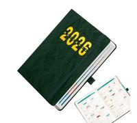 Planificateur hebdomadaire 2026 avec couverture imperméable, calendrier journalier 2026, pour études, travail, maison, université et organisation académique
