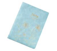 Planificateur hebdomadaire 2026, classeur rechargeable à 6 anneaux avec couverture en cuir, fournitures scolaires de bureau portable