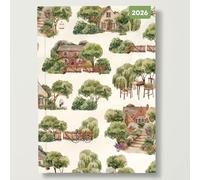 Planificateur hebdomadaire 2026 Red Robin Chats et Chatons, reliure spirale 19,5 x 16,5 cm | Papier épais et robuste de qualité supérieure | Nouvelle image vive chaque semaine | Sans plastique | Zone