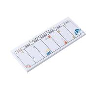 Planificateur hebdomadaire à longues bandes Motifs aléatoires pour bloc-notes familial et calendrier