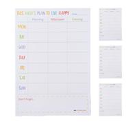 Planificateur hebdomadaire : carnet de tâches quotidiennes, productivité | Cartes de planification non datées, suivi des habitudes d'étude de bureau pour étudiants et adultes, rappel de routine, notes