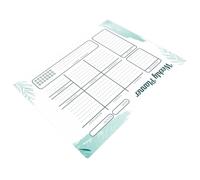 Planificateur Hebdomadaire Effaçable à Sec, Tableau Adhésif PVC Vert | Disposition 7 Jours Zones Notes, Forte Adhérence, Retrait sans Résidu sur Portes et Surfaces Lisses