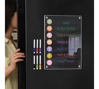 Planificateur hebdomadaire en acrylique réinscriptible avec marqueurs pour tableau blanc pour garder une trace des dates importantes et des listes de choses à faire à la maison ou au travail (D)