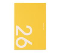 Planificateur hebdomadaire mensuel 2026 avec ruban marque-pages en cuir PU - Carnet de notes - Deux pages par semaine pour planifier deux pages