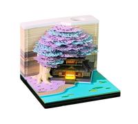 Planificateur hebdomadaire Twenty Six Blossomy Oriented Tridimensionnel Burst Up Flower Art Note Notebook Integrated Light Special Tear Immunitaire Paper Desk Essential Six Blossomy Theme Planner