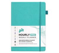 Planificateur horaire Pro - Organiseur hebdomadaire et quotidien de luxe avec fentes horaires, gestion du temps, carnet de rendez-vous pour le travail et la vie personnelle, planificateur horaire non