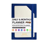 Planificateur journalier 2025 A5 pour la gestion du temps, agenda hebdomadaire de 180 feuilles, planificateur de tâches pour un usage personnel et professionnel, emploi du temps hebdomadaire