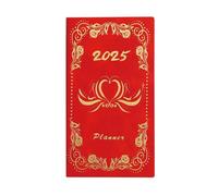 Planificateur journalier 2025 - Planificateur mural 2025 - Agenda A6 Daily Planner 2025, Planificateur design quotidien, pour femmes et hommes, accessoires de travail d'écriture