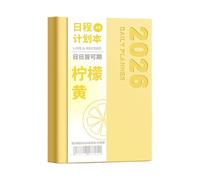 Planificateur journalier 2026, deux jours par page, carnet académique en cuir, 13 mois, de 2025.12 à 2026.12 pour planification quotidienne et planification de bureau portable