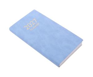 Planificateur Journalier A6 2027 en Anglais avec Index Mensuels Colorés | Papier et PU, Navigation Instantanée des Dates, Suivi D’objectifs, pour Managers et Bureau