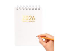 Planificateur journalier printemps 2026, cahier d'exercices de poche à souple A7 pour l'école, le travail, la planification, la journalisation, la recherche, les soins infirmiers, l'écriture