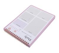 Planificateur Journalier Rose en Papier pour Priorités et Rendez-vous | Bloc-notes Pratique pour Organiser les Tâches, Suivre les Dates, Gérer L’apprentissage, Planification Mobile