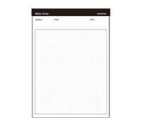 Planificateur mémo, carnet de rendez-vous, planificateur de gestion du temps, carnet de poche, carnet de réunion, notes adhésives pour planification du travail, bloc-notes quotidien