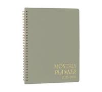 Planificateur mensuel 2025-2026, planificateur mensuel portable | Agenda concis et lisse avec liste de contrôle des tâches pour la famille, les étudiants, les enseignants