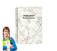Planificateur mensuel 2025-2027,2025-2027 Planificateur mensuel, grand espace d’écriture - Calendrier de planification en avec onglets mensuels, planificateur pour l'éco