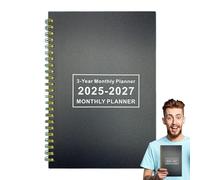 Planificateur mensuel 2025-2027 - Planificateur mensuel sur 3 ans | Calendrier calendrier calendrier agenda carnet organisateur pour planifier la gestion des tâches, réunions objectifs