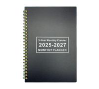 Planificateur mensuel 2025-2027 sur 3 ans - Calendrier calendrier, calendrier, planification, gestion des tâches, réunions et objectifs