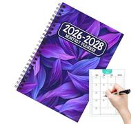 Planificateur mensuel 2026-2028 - Carnet de définition d'objectifs, organisateur de calendrier sur trois ans pour journal académique portable | Planificateur de liste de tâches, planification du
