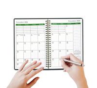 Planificateur mensuel 2026-2028 - Organiseur de cahiers avec agenda et calendrier | Planificateur pluriannuel | Pour planifier la planification de la gestion des tâches, réunions objectifs, bureau