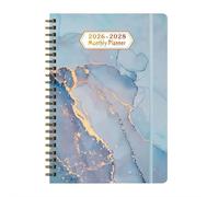 Planificateur mensuel 2026-2028, planificateur mensuel sur 3 ans 2026-2028, calendrier avec 36 onglets mensuels, calendrier sur 3 ans avec couverture rigide et onglets M-onthly, idéal pour la