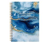 Planificateur mensuel - 2026 à 2028 Journal annuel pour la programmation, 36 mois d'onglets avec liaison de bobine, carnet de calendrier pour l'entreprise collégiale scolaire, organisation en papier à