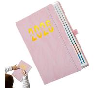 Planificateur mensuel 2026 avec couverture imperméable et papier haute résistance - Calendrier journalier hebdomadaire 2026 pour maison, école, bureau, étudiants, enseignants, hommes et femmes