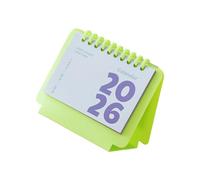 Planificateur mensuel 2026 de table Calendrier Bloc-notes pour bureau maison Planification quotidienne 13 x 6 2 x 11 2 cm Calendrier à thème créatif