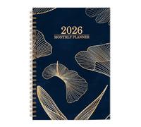 Planificateur mensuel 2026, expérience d'écriture élégante, 21,59 x 16,5 x 2 cm, calendrier quotidien annuel 2026, agenda de planification, retrait des feuilles sans effort, pour professeur d'école