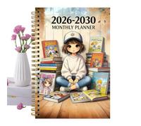 Planificateur Mensuel 5 Ans Calendrier À, Carnet Agenda Avec Onglets | Calendrier 5 Ans 2026-2030 Planificateur Mensuel Pour Enseignant, Étudiants, École, Collège, Travail De Bureau