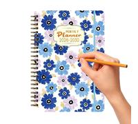 Planificateur Mensuel - Carnet De Dates Pour La Gestion Du Temps Sur 5 Ans,Planificateur Pour 5 Ans De 2026 À 2030,Pour Les Élèves Et Les Étudiants Pour La Planification Et Les Notes Au Bureau