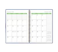 Planificateur mensuel - Carnet de notes calendrier, organiseur | Agenda 2026-2028 à spirales pour 3 ans - Journal de bureau pour enseignant pour planification de bureau, organisation d'études des