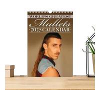 Planificateur mensuel du calendrier 2025 - Calendrier des coiffeurs Mullets 2025 | Calendrier des mulets du coiffeur, calendrier drôle des plus grands mulets du monde 2025