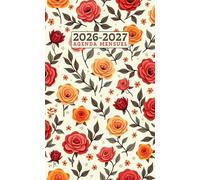 Planificateur Mensuel Poche 2026-2027: Calendrier 2 Ans Compact avec Espace Notes