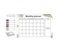 Planificateur mensuel sec - Conseil de planification acrylique | Organisateur écrit clair pour l'étude, le bureau, le bureau à domicile, la gestion des tâches, le réglage des objectifs, n