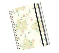 Planificateur Multifonction 2026 : Design Compact Des Tâches En Papier Recyclable Pour L'efficacité Du Travail Et Des Voyages Calendrier Hebdomadaire Et Mensuel.