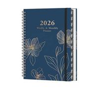 Planificateur Multifonction 2026 : Design Compact Des Tâches En Papier Recyclable Pour L'efficacité Du Travail Et Des Voyages Calendrier Hebdomadaire Et Mensuel.