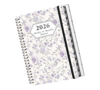 Planificateur Multifonction 2026 : Design Compact Des Tâches En Papier Recyclable Pour L'efficacité Du Travail Et Des Voyages Calendrier Hebdomadaire Et Mensuel.