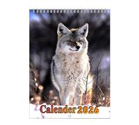 Planificateur mural 2026 - Calendrier mural faune | Planificateur d'animaux et de la nature | Calendrier mensuel 2026 pratique pour la maison ou le bureau, et planificateurs familiaux