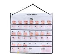 Planificateur mural de poche - Calendrier décoratif - Système de montage mural à suspendre | Tracker mensuel multifonction pour salle de bain, cuisine, salle de classe, espaces de travail, maison