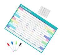 Planificateur Mural Effaçable à Sec 2026, Calendrier Annuel 12 Mois | Papier et Plastique, Lecture Facile, pour Salles de Réunion Partagées, Professionnels et Foyers