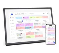 Planificateur Mural numérique de 10,1 po et Tableau des corvées, écran Tactile interactif Intelligent pour Les horaires familiaux - Support Mural Inclus, idéal pour Organiser Votre Calendrier 2025