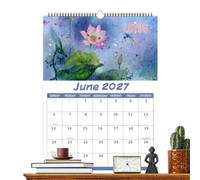 Planificateur Oiseaux 2027, Calendrier Suspendu Créatif, Agenda Mensuel