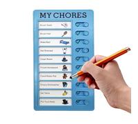 Planificateur Pour enfant - Tableau Des Tâches Quotidiennes De 93 G, Ensemble De Carton De Remplacement, Organisateur De Routine Multifonctionnel | Tableau D'activités Pour Enseigner Aux enfant