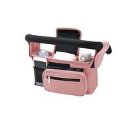Planificateur pour poussettes avec porte-boissons chaudes, récipient à dégagement rapide pour lingettes humides et sac de rangement à compartiments multiples