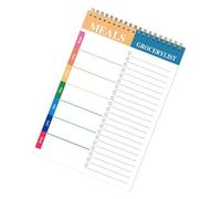 Planificateur quotidien 100 pages lignées à double spirale, planificateur de repas hebdomadaire, bloc-notes pour planifier la prise de notes, carnet de productivité des étudiants