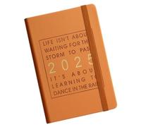 Planificateur quotidien 2025, carnet de notes portable | Organiseur de travail avec grand espace d'écriture, planificateur 2025 pour l'école, la maison, le travail