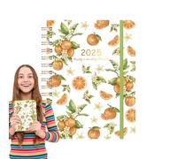 Planificateur quotidien 2025, planificateur 2025 | Carnet de liste de choses à faire avec couverture végétale | Planificateur mensuel hebdomadaire quotidien 2025, carnet planificateur exquis