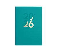 Planificateur Quotidien 2026 320 Pages Datées Couverture Souple Planificateur Académique En Cuir Avec Marque Mensuelle Colorée Pour Bureau École Journal De Gestion Du Temps