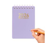 Planificateur quotidien 2026 - Cahier d'exercices à souple format A7 pour l'école, le travail, la planification, la recherche, les soins infirmiers, l'écriture et l'étude